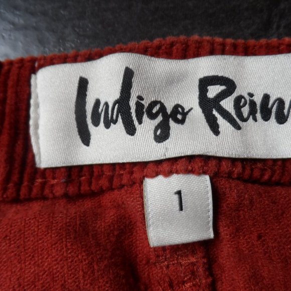 Rust Corduroy Indigo Rein Skirt- Size 1 - Picture 3 of 3